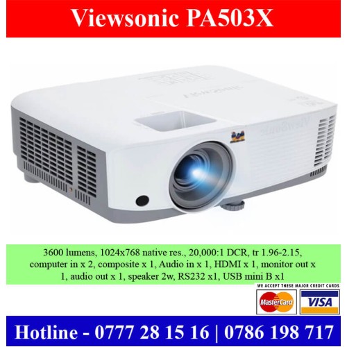 ViewSonic PA503X Projector Sri Lanka Price. Lumens 3800 outdoor projector Sri Lanka